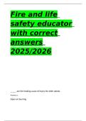  Fire and life safety educator 