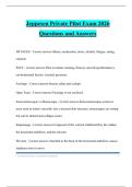 Jeppesen Private Pilot Exam 2026 Questions and Answers