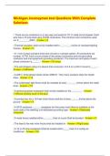 Michigan Journeyman test Questions With Complete Solutions