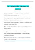 CWEA Exam 2026 Questions and Answers