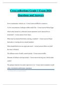 Cwea collections Grade 1 Exam 2026 Questions and Answers