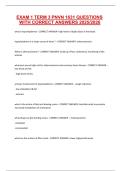 EXAM 1 TERM 3 PNVN 1631 QUESTIONS WITH CORRECT ANSWERS 2025-2026