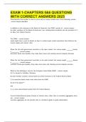 EXAM 1-CHAPTERS 5&6 QUESTIONS WITH CORRECT ANSWERS 2025&period;