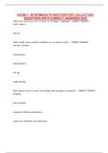 EXAM 2 - INTERMEDIATE WASTEWATER COLLECTION QUESTIONS WITH CORRECT