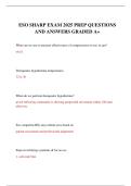 ESO SHARP EXAM 2025 PREP QUESTIONS AND ANSWERS GRADED A&plus;