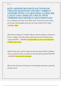 RCFE ADMINISTRATOR EXAM TESTBANK  UPDATED QUESTIONS AND 100&percnt; CORRECT  ANSWERS WITH A GUARANTEED A&plus;&vert;&vert; 2025-2026  LATEST AND COMPLETE UPDATE WITH  VERIFIED SOLUTIONS&vert;&vert; GUARANTEED PASS&excl;&excl; 