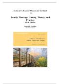Instructor&rsquo;s Resource Manual and Test Bank  for Family Therapy&colon; History&comma; Theory&comma; and Practice 6th Edition by Samuel T&period; Gladding &comma; ISBN&colon; 9780133488906 &vert;All Chapters Included&vert; Guide A&plus;