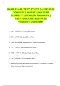 RAMP FINAL TEST STUDY GUIDE 2026  COMPLETE QUESTIONS WITH  CORRECT DETAILED ANSWERS &vert;&vert;  100&percnt; GUARANTEED PASS   <RECENT VERSION> 
