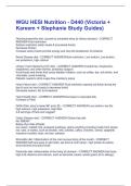 WGU HESI Nutrition - D440 &lpar;Victoria &plus; Kareem &plus; Stephanie Study Guides&rpar;