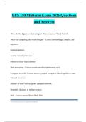 BUS 110 Midterm Exam 2026 Questions and Answers