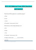 BUS 110 Midterm Exam 2026 Questions and Answers