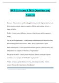 BUS 110 Bundled Tests 2026 Questions and Answers