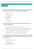 APHR EXAM 2025&sol;2026 WITH 100&percnt; ACCURATE ANSWERS