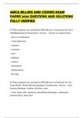 AMCA BILLING AND CODING EXAM PAPER 2026 QUESTIONS AND SOLUTIONS FULLY VERIFIED