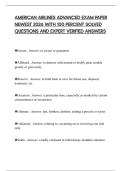 AMERICAN AIRLINES ADVANCED EXAM PAPER NEWEST 2026 WITH 100 PERCENT SOLVED QUESTIONS AND EXPERT VERIFIED ANSWERS