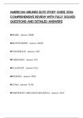 AMERICAN AIRLINES ELITE STUDY GUIDE 2026 COMPREHENSIVE REVIEW WITH FULLY SOLVED QUESTIONS AND DETAILED ANSWERS