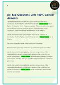 pc 832 Questions with 100&percnt; Correct  Answers