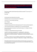 PAEA General Surgery EOR exam with correct answers