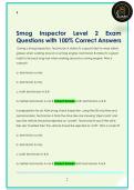 Smog Inspector Level 2 Exam  Questions with 100&percnt; Correct Answers