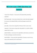 BUS 110 exam 2 2026 Questions and Answers