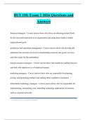 BUS 110&colon; Exam 2 2026 Questions and Answers