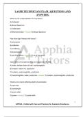 LASER TECHNICIAN EXAM &vert; QUESTIONS AND ANSWERS&period;