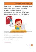 NBRC &sol; TMC &sol; RRT Exam 1 2025 Prep Test Bank  with 350 VERIFIED  QUESTIONS WITH  CORRECT DETAILED ANSWERS &  RATIONALES &vert; ATI RN COMPREHENSIVE  PREDICTOR WITH NGN LATEST VERSION 