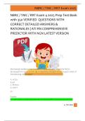 NBRC &sol; TMC &sol; RRT Exam 4 2025 Prep Test Bank  with 350 VERIFIED  QUESTIONS WITH  CORRECT DETAILED ANSWERS &  RATIONALES &vert; ATI RN COMPREHENSIVE  PREDICTOR WITH NGN LATEST VERSION 