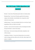 Bus 110 Exam 3 2026 Questions and Answers