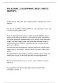 POL SCI FINAL &vert; 139 QUESTIONS &vert; WITH COMPLETE SOLUTIONS&period;