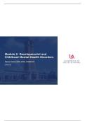  CMN 554 Module 2 Study Guide&colon; Developmental and Childhood Mental Health Disorders &vert; Fall 2025&sol;26 Update &vert; 100&percnt; Correct - Dr&period; Baker&period;