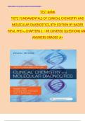 Tietz Fundamentals of Clinical Chemistry and Molecular Diagnostics &lpar;8th Edition&rpar; &ndash; Nader Rifai&comma; PhD &vert; Complete Test Bank with Questions and Answers &lpar;Chapters 1&ndash;49&rpar;