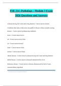 FSE 214 PATHOLOGY BUNDLED TESTS 2026 QUESTIONS AND ANSWERS