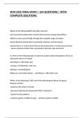 HUN 2201 FINAL EXAM &vert; 164 QUESTIONS &vert; WITH COMPLETE SOLUTIONS&period;
