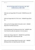 Info set -2 Kappa Alpha Psi Questions with 100&percnt; Verified Answers 2025 &vert; 2026&period;