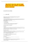 RELATIVITY RCA FULL SET OF EXAM QUESTIONS AND CORRECT ANSWERS&vert;&vert; UPSATE 2025&sol;2026