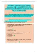 WGU D664 Learning Science Objective  Assessment 2025 &ndash; 181 QUESTIONS AND  ANSWERS &vert;&vert; COMPLETE SOLUTIONS 100&percnt;  GUARANTEED PASS 