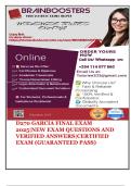 D270 GARCIA FINAL EXAM 2025&vert;NEW EXAM QUESTIONS AND VERIFIED ANSWERS&vert;CERTIFIED EXAM &lpar;GUARANTEED PASS&rpar;