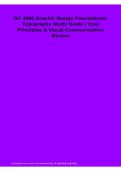  GC 4900 Graphic Design Foundations Typography Study Guide Type Principles Visual Communication Review 2025&sol; 2026 100&percnt; Verified with Correct Questions and Answers