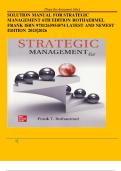 SOLUTION MANUAL FOR STRATEGIC MANAGEMENT 6TH EDITION ROTHAERMEL FRANK ISBN 9781265954574 LATEST AND NEWEST EDITION 2025&vert;2026