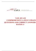 Ace Your VATI RN ATI Comprehensive Exam &ndash; Latest 2025 Questions & Correct Answers &lpar;Rated A&rpar; &vert; Verified Nursing Study Guide