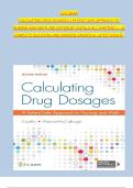 Calculating Drug Dosages&colon; A Patient-Safe Approach to Nursing and Math &lpar;2nd Edition&rpar; &ndash; Castillo &vert; Complete Test Bank with Questions and Answers &lpar;Chapters 1&ndash;22&rpar;
