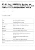 ISTM 210 Exam 2 &lpar;2025&rpar; EXAM Questions and Answers &lpar;Verified Answers&rpar; &vert;&vert;ACTUAL EXAM 2025 TEST&excl;&excl; Graded A&plus; &vert; 2025&vert;2026 EXAM UPDATE 