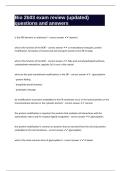 Bio 2b03 exam review &lpar;updated&rpar; questions and answers