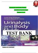 Test Bank for Urinalysis and Body Fluids &lpar;7th Edition&rpar; by Susan Strasinger &ndash; Complete Exam Questions and Answers &vert; ISBN-13 978-0803675827