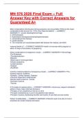 MN 576 2026 Final Exam &ndash; Full Answer Key with Correct Answers for  Guaranteed A&plus; 