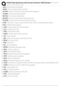 NCSO Prep Questions with Correct Answers 100&percnt; Solved