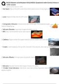 NCSO Movers and Shakers VOLCANOS&colon; Questions with Correct Answers 100&percnt; Solved