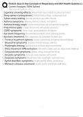 NU623&period; Quiz 2&colon; Key Concepts in Respiratory and ENT Health Questions wit Correct Answers 100&percnt; Solved