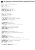 PCC Watson Final Exam Scripture References Exam with Correct Answers